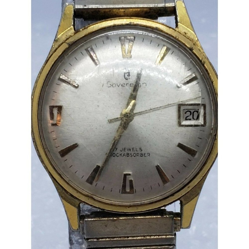 Vintage Sovereign Men's Gold-Tone Watch